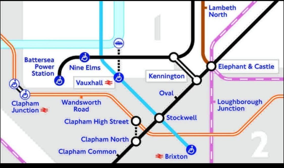 Central Location! Double Bedroom 2 Mins Walk From Battersea Power Underground Station! Лондон Екстериор снимка